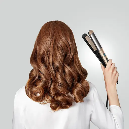 Випрямляч Rowenta Glam & Shine 2 в 1 золотий (SF4641F0) - фото 4