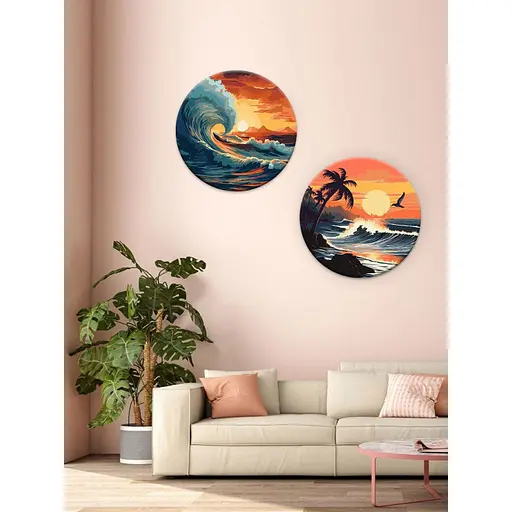 Картина за номерами "Чудова стихія" ©art_selena_ua KHO-R1001 діаметр 39 см Ideyka - фото 2