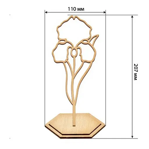 Набір для вітражного живопису за номерами "Ніжна ірис" FDSGK-013 - фото 2