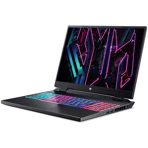 Ноутбук Ігровий Acer Predator Helios Neo 16 PHN16-72-71YK з процесором Intel Core i7-14700HX pana la 5.5GHz, 16", WQXGA, IPS, 240Hz, 16 GB DDR5, 1TB SSD, NVIDIA® No OS, Abyssal чорний - фото 5