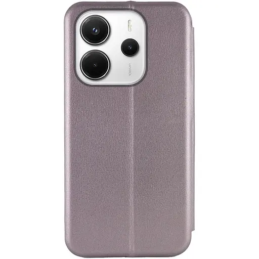 Шкіряний чохол-книжка Epik Classy для Xiaomi Redmi Note 14 4G (Int. version) Сірий - фото 3