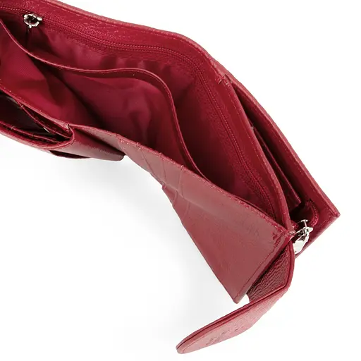 Гаманець жіночий шкіряний маленький Las Fernando 110-103 А червоний - фото 4