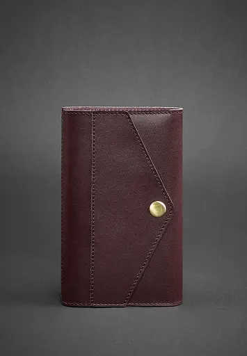 Шкіряний блокнот (Софт-бук) 2.0 бордовий - фото 2