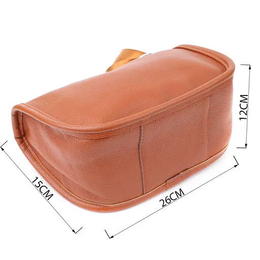 Полукруглая сумка для женщин Vintage из натуральной кожи 26х15х12 см sum0027613 - фото 3