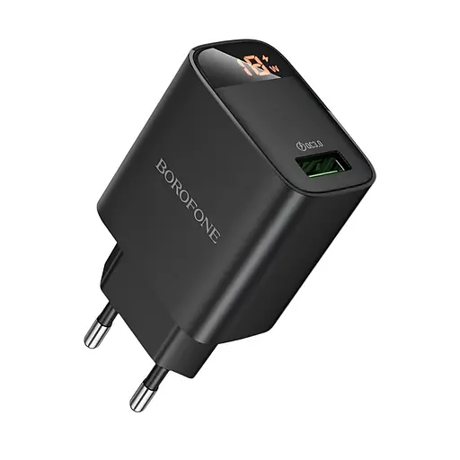 Зарядное устройство Borofone BA95A USB-A и кабель Type-C 18W поддержка Quick Charge 3.0 черный - фото 2