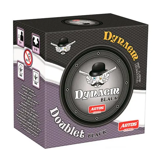 Настільна карткова гра "Дуплет Black" Artos Games 1120ATS 57 карток - фото 1
