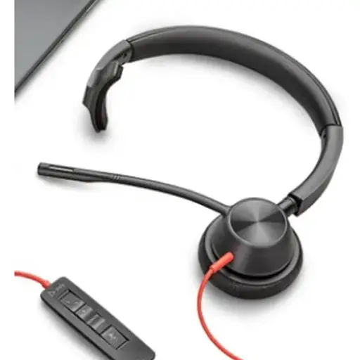 Гарнитура Poly компьютерная моно On-ear Blackwire 3310-M USB-A USB-C однонаправленная Microsoft Teams черная - фото 2