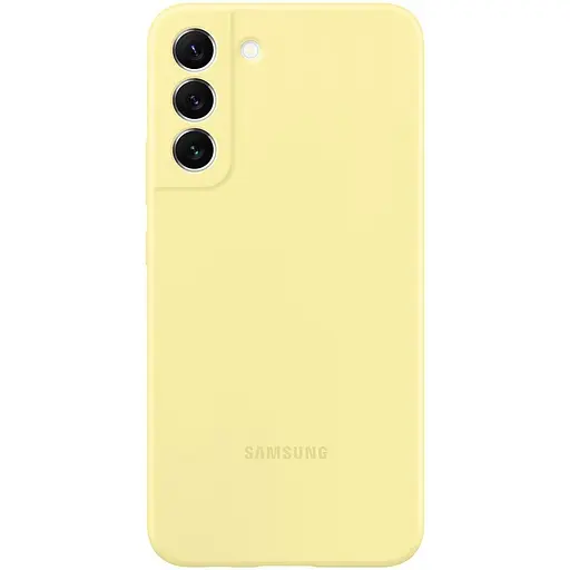 Оригінальний силіконовий чохол Samsung Silicone Cover для Samsung Galaxy S22 Plus (S906) Butter Yellow EF-PS906TYEGRU