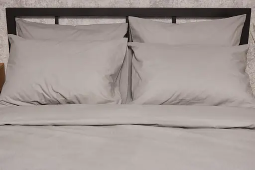 Комплект постельного белья Moon&Star King Size 220x240 наволочки 2х40х60 Gray Бязь Gold Люкс - фото 4