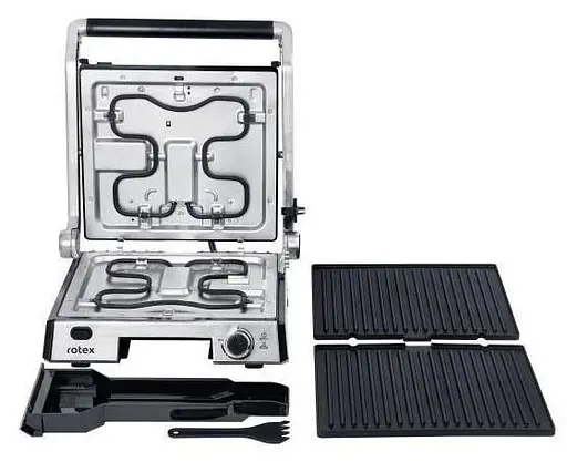 Прижимной контактный электрический гриль Rotex RSM600-XL двухсторонний настольный 2000 Вт - фото 6