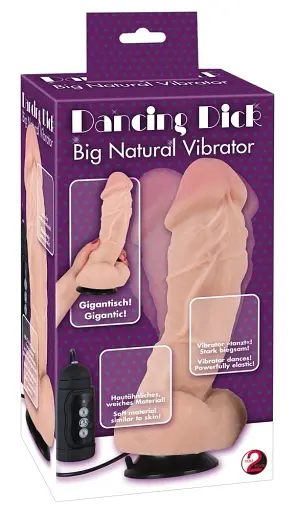 Вібратор You2Toys Dancing Dick Big Natural Vibrator 22 см тілесний - фото 2