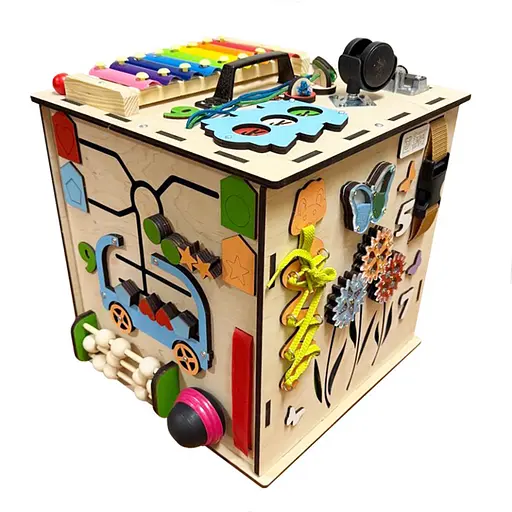 Развивающая игрушка Бизикуб Temple Group TG145644730, 30х30 см - фото 1