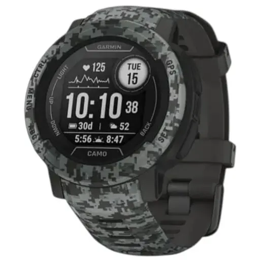 Смарт-часы Garmin Instinct 2 Camo Edition с силиконовым ремешком цвета графит - фото 1