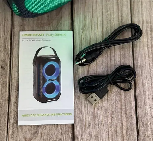 Портативна Bluetooth-колонка Hopestar Party 200 mini Чорний - фото 2