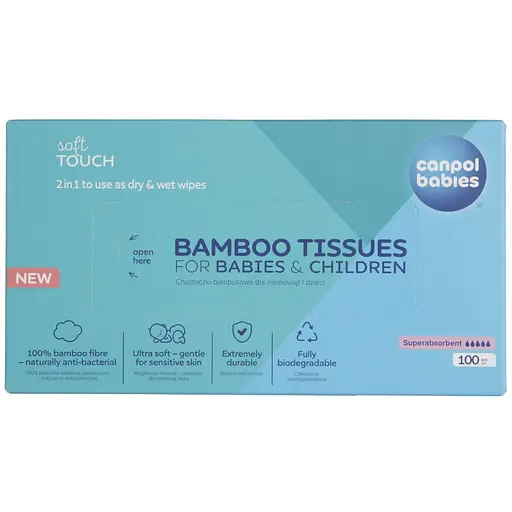 Сухі серветки Canpol babies 100 шт. (1/658) - фото 4
