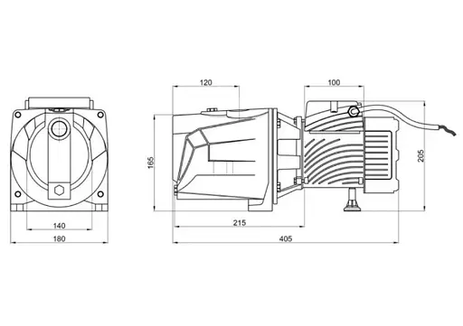 Насос поверхневий відцентровий Pumpman TJSW/10M Нmax 34 м Qmax 4,2 куб.м 0,75 кВт (CV029757) - фото 6