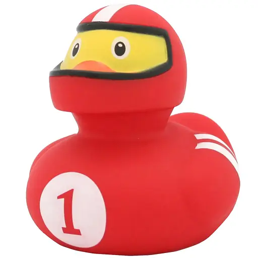 Уточка FunnyDucks Гонщик красный (1869) - фото 1