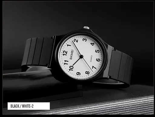 Наручний годинник жіночий Skmei 1419 Black White 2, 1419BKWT-NM (18417) - фото 3