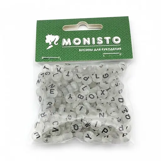 Декоративні намистинки для творчості Літери Dom Busin УТ100024898 в упаковці 170 шт - фото 8