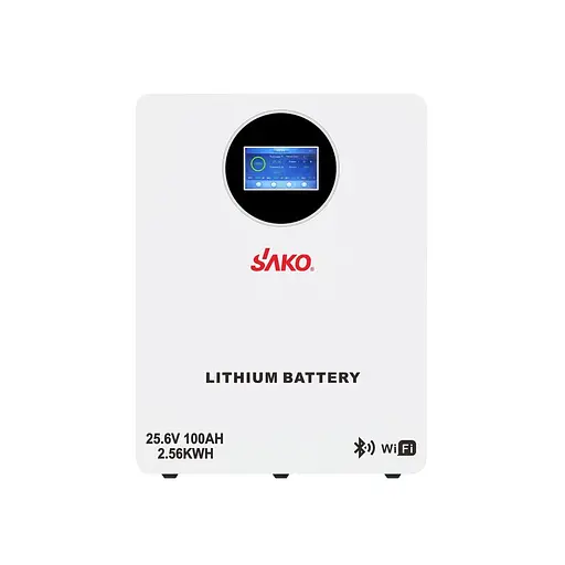 Акумуляторна батарея літій-залізо-фосфатна LiFePO4 100А*год 25.6В 2560Вт*год Sako Li-Sun series SK-25.6V100Ah настінний / підлоговий монтаж (42-00243) - фото 1