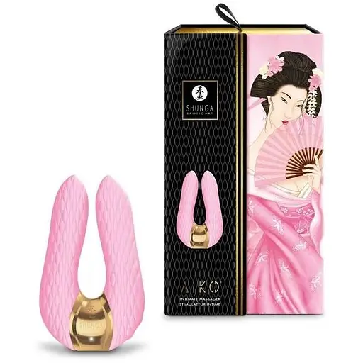 Вибратор для клитора Shunga Aiko Light Pink гибкие кончики - фото 7