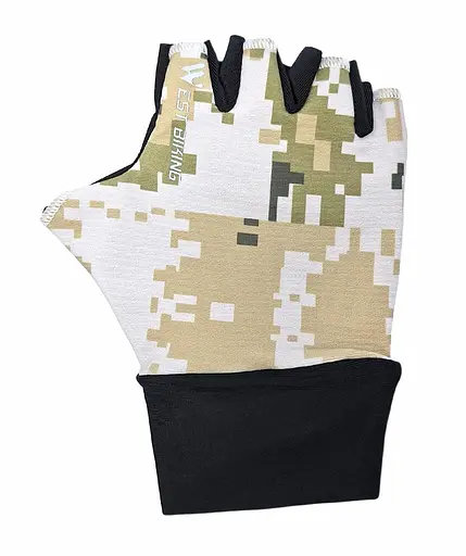 Велорукавиці дитячі West Biking YP0211248 з короткими пальцями S (4-5 р) камуфляж Black-Gray (G0001826)