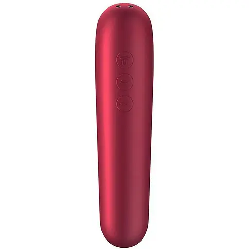Смарт-вібратор та вакуумний стимулятор 2 в 1 Satisfyer Dual Love Червоний - фото 2