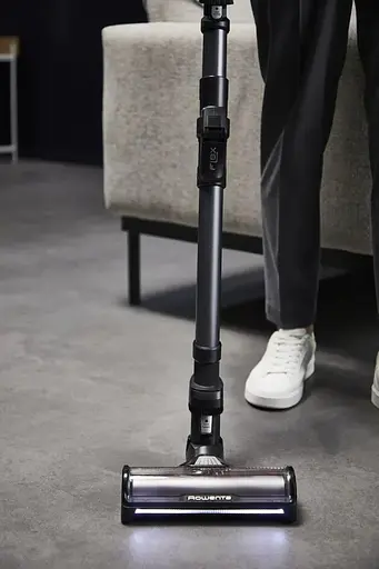 Пылесос беспроводной Rowenta X-Force Flex 12.60 Neo 320 Вт автон. работа до 60 мин НЕРА черно-синий - фото 8