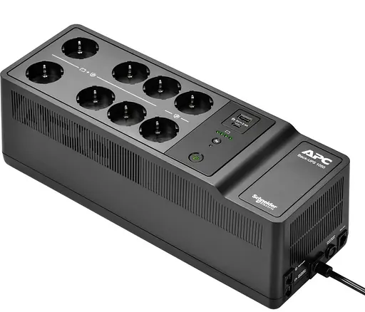 Источник бесперебойного питания APC 1050 ВА / 600 Вт / 9 А*ч (BE1050G2-GR) - фото 2