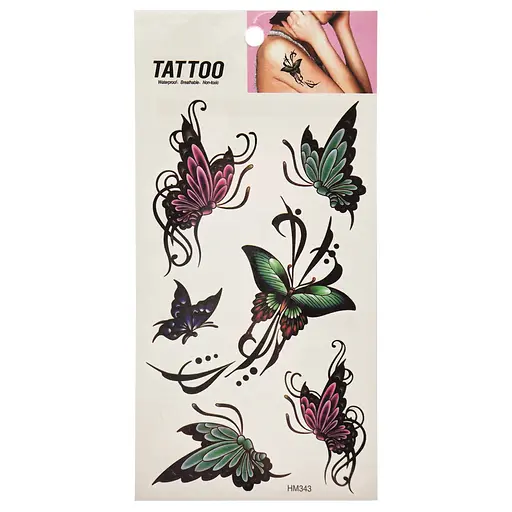 Временная татуировка Бабочки Tattoo 1020-HM343