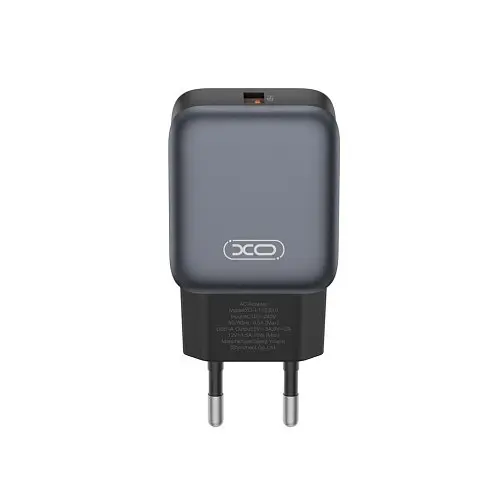 Мережевий зарядний пристрій XO L152(EU) QC18W 1USB-A Fast Charger Чорний - фото 3