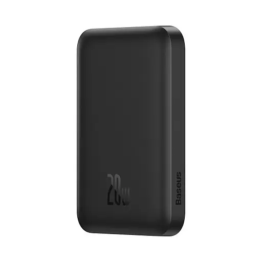Магнітний портативний павербанк із бездротовою зарядкою Baseus Magnetic 20 W 6000 mAh для iPhone чорний - фото 6