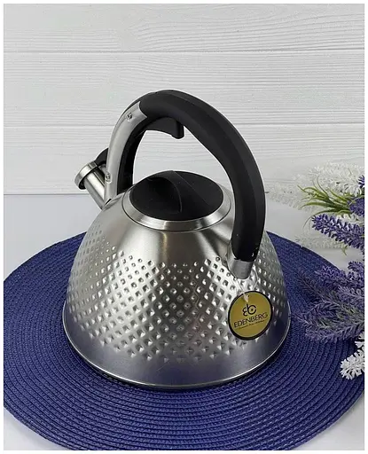 Чайник із нержавіючої сталі Edenberg EB-8830 зі свистком для газової плити - фото 5
