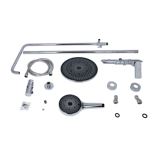 Душова система універсальна Qtap Slavonice на три споживача (з виливом) QTSLA111CRM45904 Chrome, Хром - фото 12