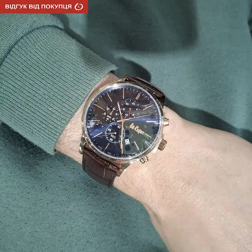 Годинник Lee Cooper Leather Gold - фото 11