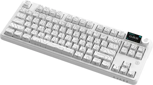 Клавіатура бездротова Ajazz AK870 V2 Maillard Switch White (AK870-V2-S-W) - фото 3