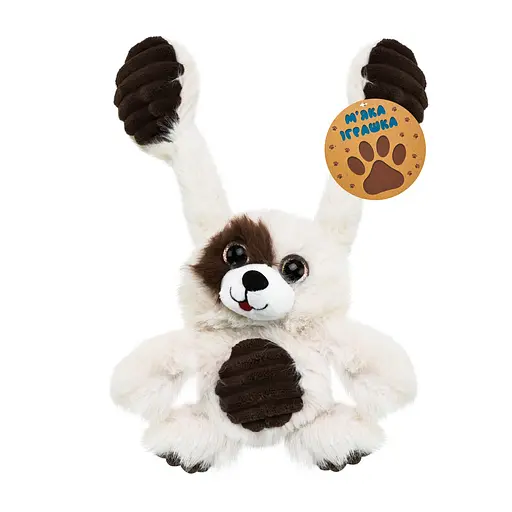 М'яка іграшка-потягушка MJ2407 Собачка 30см, в пакеті (6924050724072) - фото 1