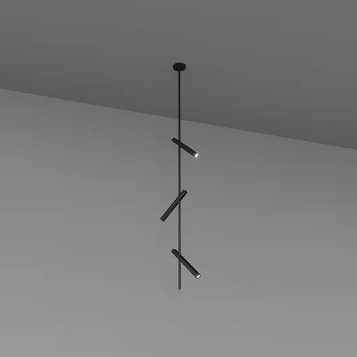 Вбудований світильник Skarlat RSL74248-3 3x7W BK 3000K - фото 1