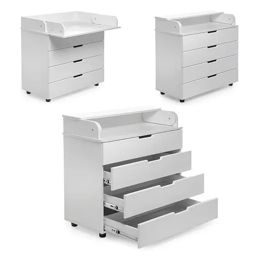 Комод пеленатор White Elegance DSK-M901 МДФ белый 900 мм - фото 2