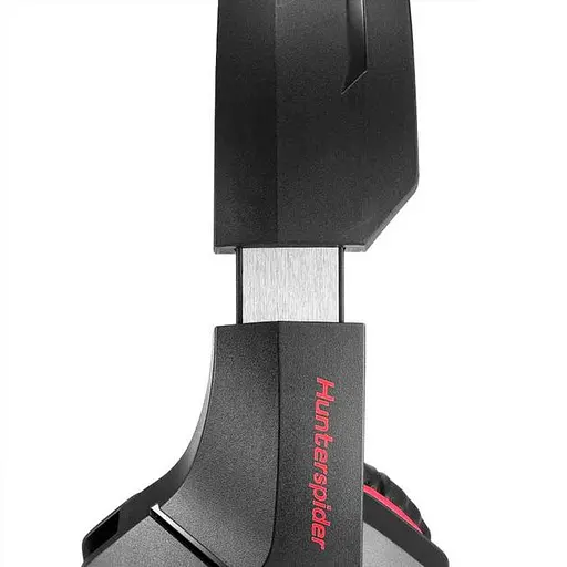 Провідна ігрова гарнітура Hunterspider Gaming with LED V1, USB, 3.5mm, 2m, black-red - фото 6