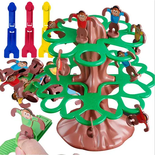Настольная интерактивная игра Ummi 707-31 Jumping Monkeys Game Brown / Green - фото 6