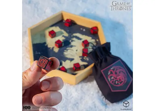 Набір кубиків Game of Thrones. Targaryen 10xD6 Dice Set (10 шт.) (GOT/00190166/2025/3/B) - фото 4
