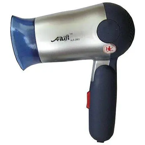 Потужний якісний маленький фен для сушіння укладання волосся AILISI 2803 дорожній фен - фото 1