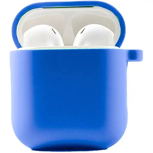 Чехол Apple High Copy Silicone Case + Carabine для Apple AirPods Blue [33027] - фото 3
