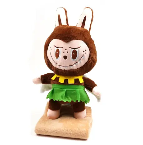 Детский набор Игрушка плед Лабуба в костюме мягкая игрушка с пледом для детей - фото 1