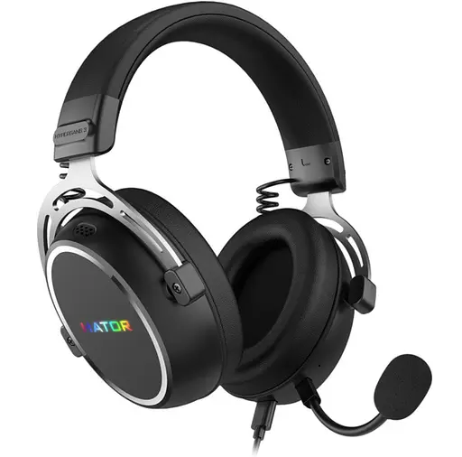 Игровые наушники с микрофоном HATOR ESH-50 HYPERGANG 3 SyncHUB USB 7.1 Hi-Res Black - фото 2