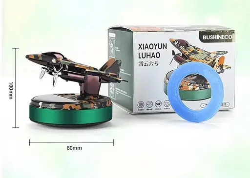 Ароматизатор автомобільний Військовий літак B5 на сонячній батареї - фото 10