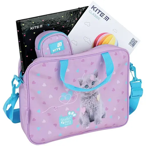 Школьная текстильная сумка Kite Studio Pets (SP26-589) - фото 5