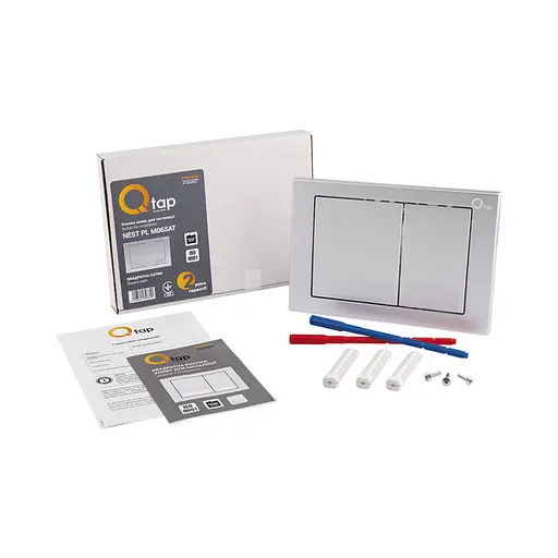 Клавіша змиву Qtap Nest QT0111M06029SAT, Хром матовый - фото 5