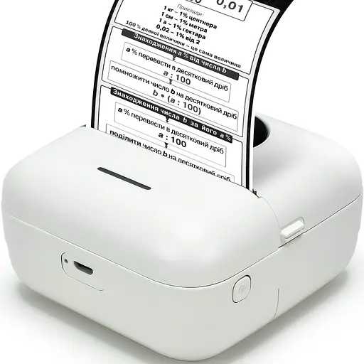 Портативний термопринтер JETIX Mini Printer Student, мобільний міні принтер для смартфона - фото 4